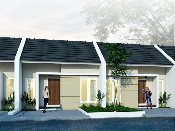 foto tampak rumah tipe 30/60 perumahan TAMAN DUTA REGENCY 2