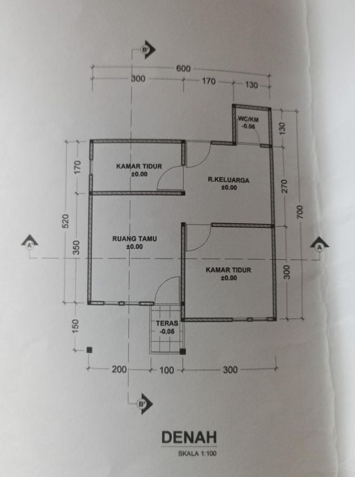 foto denah rumah tipe 36 perumahan ANUGRAH ILAHI MANSION 1
