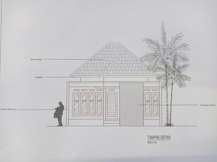 foto tampak rumah tipe 35/82 perumahan Graha Kita Tahaf II