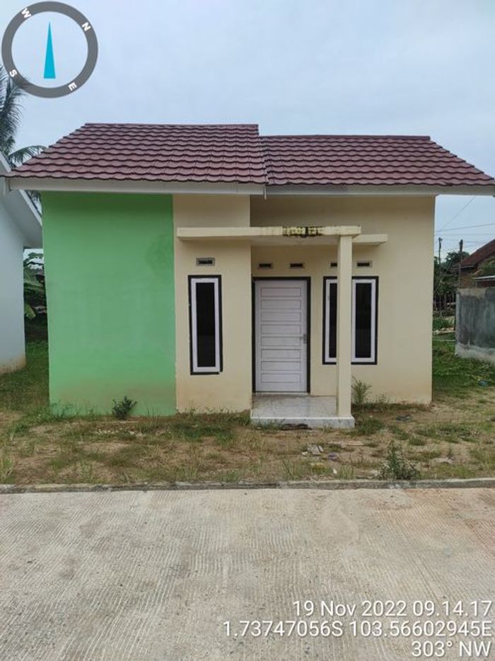 foto tampak rumah tipe FLPP perumahan SEBAPO MALA ASRI