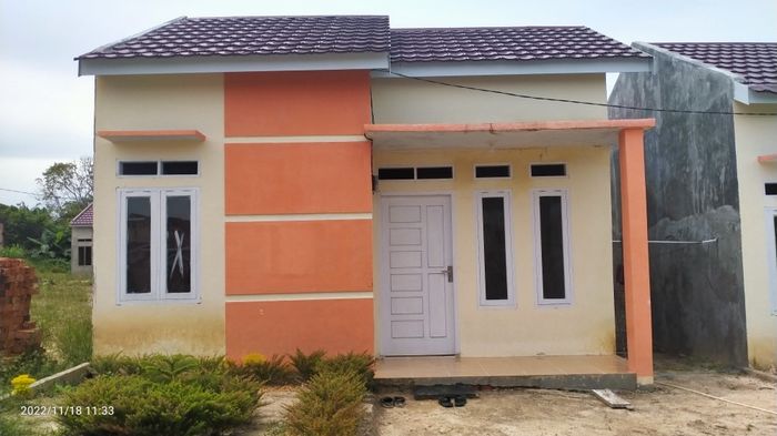 foto tampak rumah tipe 36 M2 perumahan KAYU MANIS