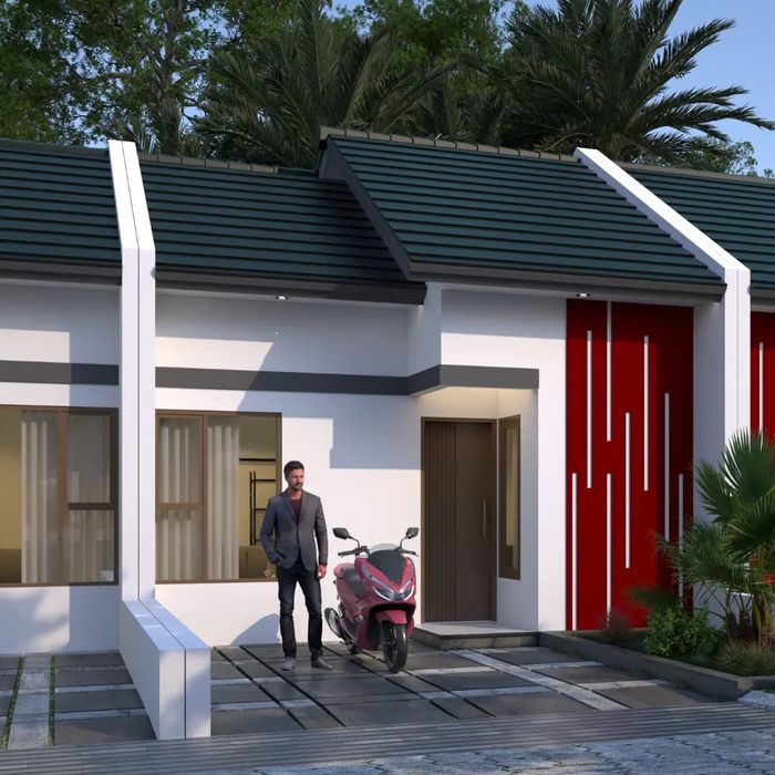 foto tampak rumah tipe 33 perumahan PUSAKA KEMANTREN