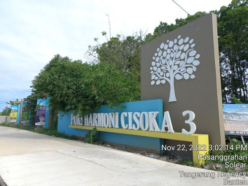 foto gerbang perumahan Puri Harmoni Cisoka 3