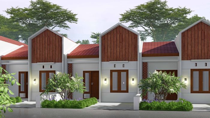 foto tampak rumah tipe 30 perumahan TELAGA ASRI RESIDENCE 2