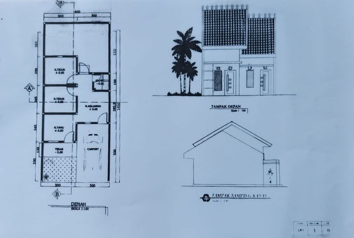 foto denah rumah tipe griya alami perumahan PERUM GRIYA ALAMI