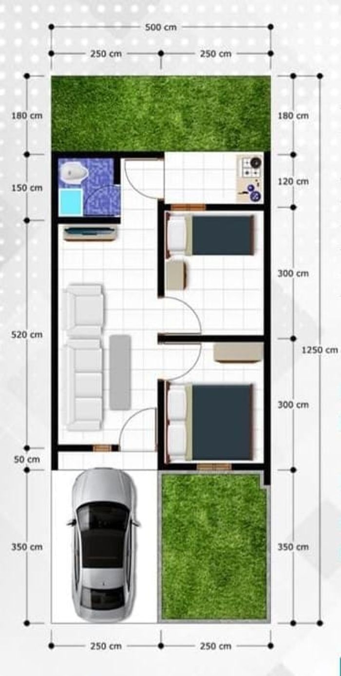 foto denah rumah tipe Jasmine perumahan Aster Regency