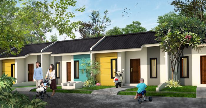 foto tampak rumah tipe Lotus Plus perumahan PERMATA MUTIARA MAJA - CLUSTER TOPAZ