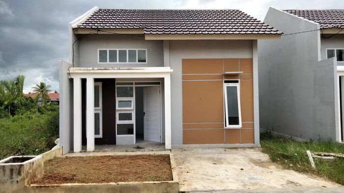foto tampak rumah tipe 36 perumahan AMBASSADOR RESIDENCE 3 TAHAP 3