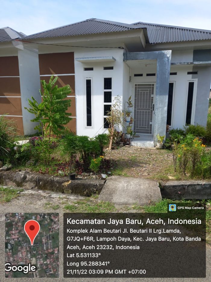 foto tampak rumah tipe 36 perumahan Keumala Lampoh Daya II