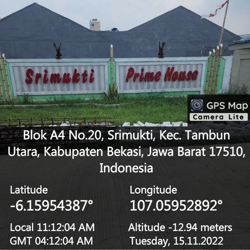 foto gerbang perumahan Srimukti Prime House 2