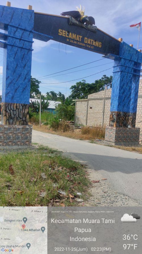 foto gerbang perumahan TRI ULI LAND DURIAN