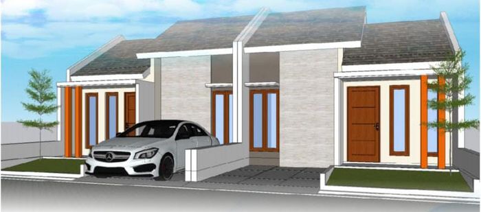 foto tampak rumah tipe C perumahan GRIYA ASRI TRAYEMAN