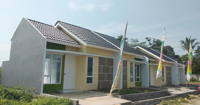 foto tampak rumah tipe 30/60 perumahan Puri Harmoni Cisoka 3