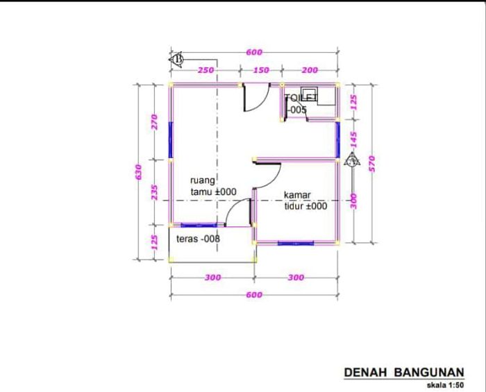 foto denah rumah tipe CRM perumahan Citra resident mandingin tahap 2