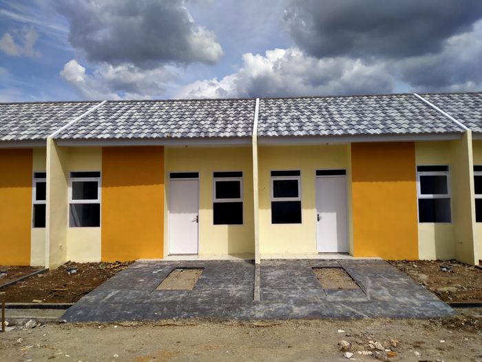 foto tampak rumah tipe 25/60 perumahan BUMI SENTOSA ASRI