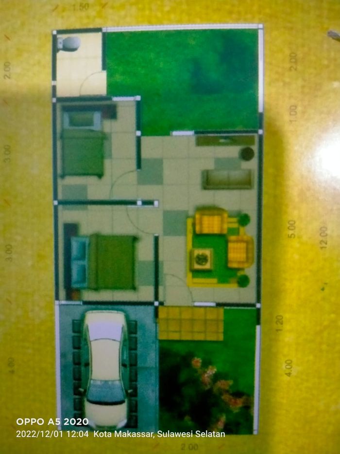 foto denah rumah tipe 36 perumahan PONDOK NISHA INDAH TAHAP V