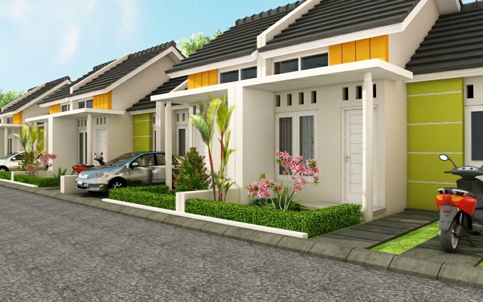 foto tampak rumah tipe SUBSIDI perumahan DOLOPO WAW RESIDENCE