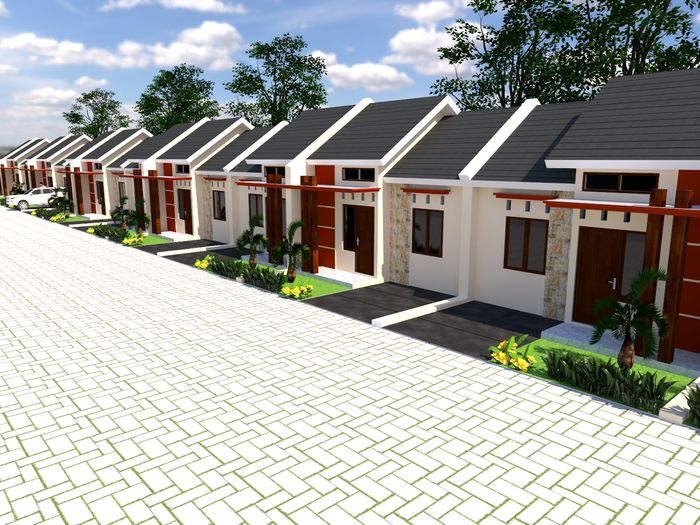 foto tampak rumah tipe 36 perumahan GREEN TUGUREJO RESIDENCE 3