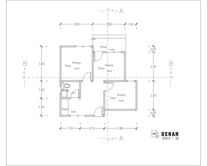 foto denah rumah tipe 36 perumahan MEDINA RESIDENCE 3