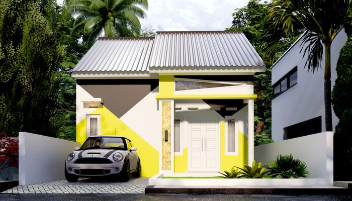 foto tampak rumah tipe 36 perumahan DJAVINO RESIDENCE V