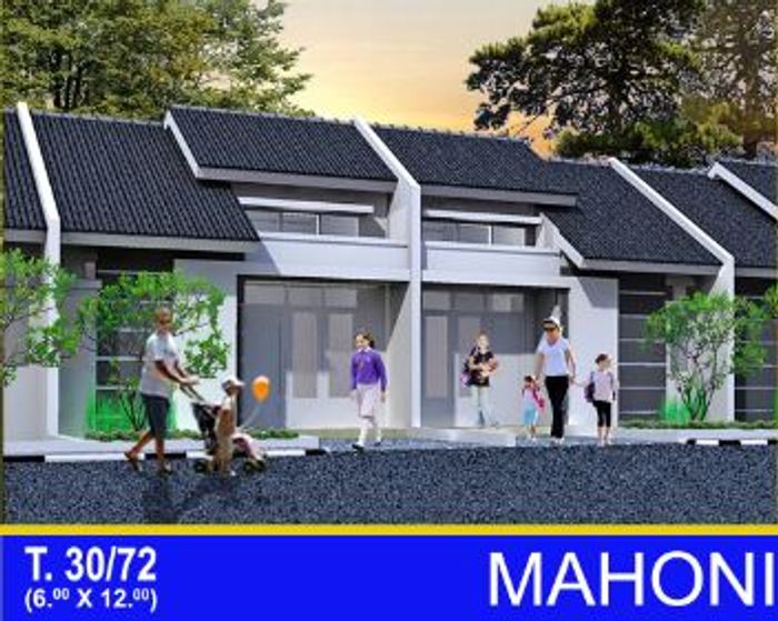 foto tampak rumah tipe 30/119 perumahan SUKAMULYA PARK RESIDENCE