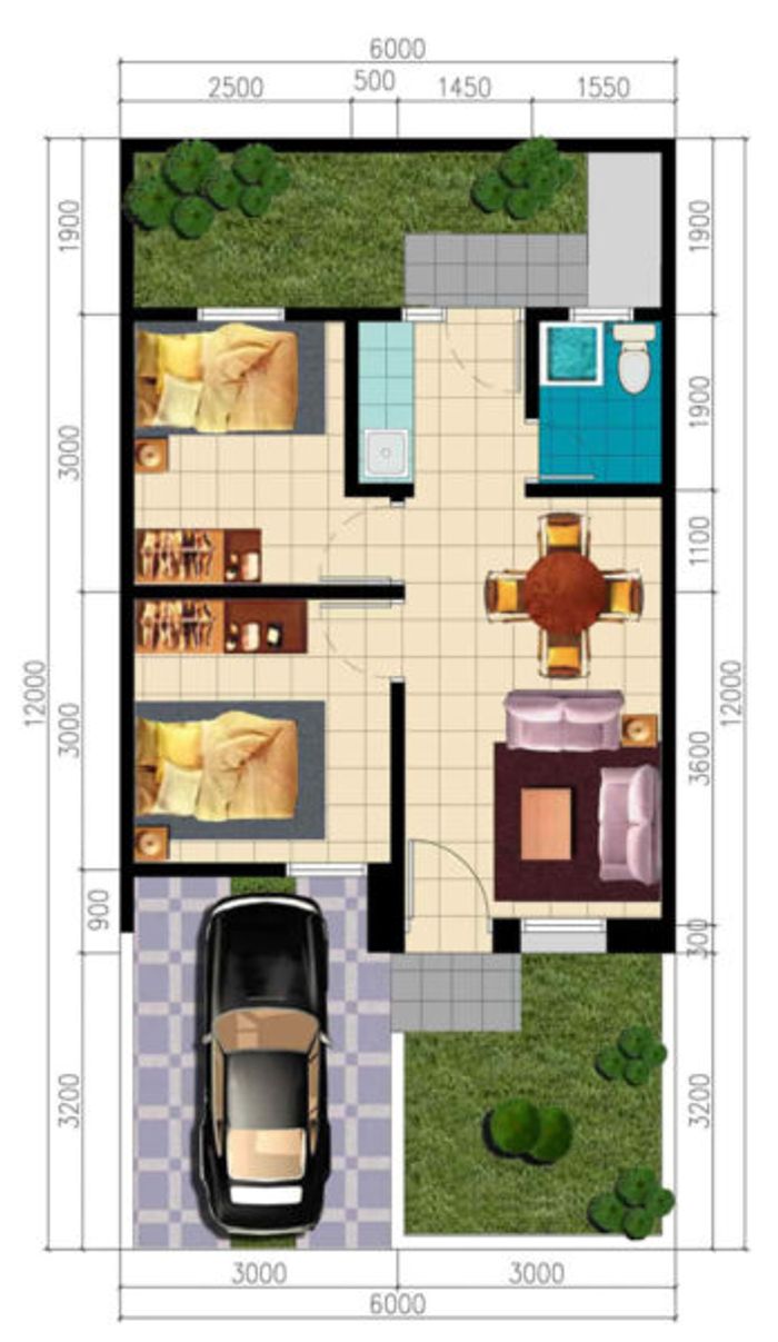 foto denah rumah tipe KOMERSIL perumahan Griya pakumbulan indah residence 