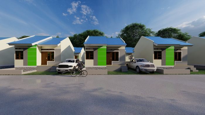 foto tampak rumah tipe 36 perumahan PERUM JANNATI #3 BHAYANGKARA RESIDENCE KOYA KOSO