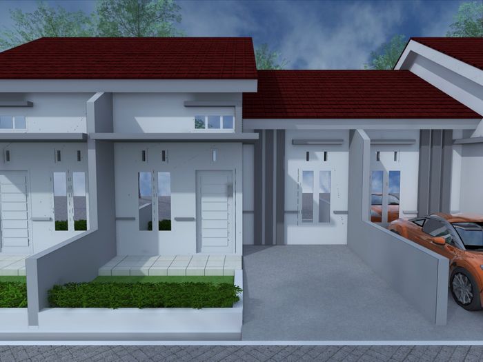 foto tampak rumah tipe 36 perumahan POLEWALI RESIDENCE 3