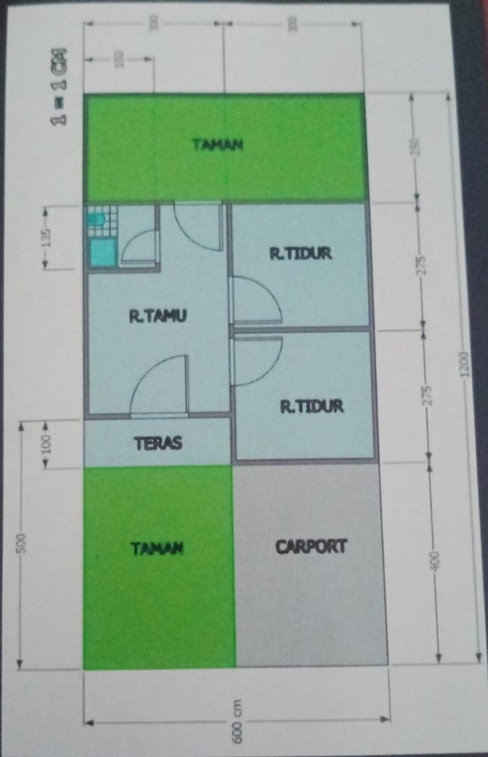 foto denah rumah tipe 30/72 perumahan GRIYA DUTA NIRWANA