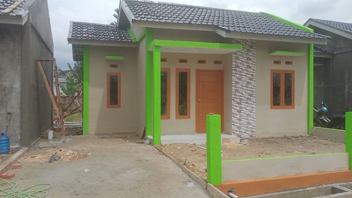 foto tampak rumah tipe 36 perumahan TYAGA RESIDENCE