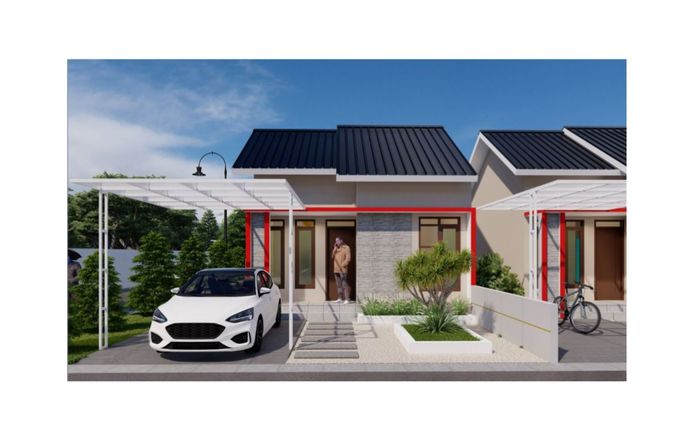 foto tampak rumah tipe MK perumahan MK RESIDENCE