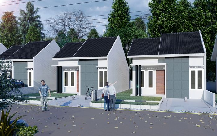 foto tampak rumah tipe 36/104 perumahan Perumahan Sawarna Residence