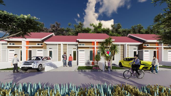 foto tampak rumah tipe TAHAP 6 perumahan BINA RESIDENCE PERMAI TAHAP 6
