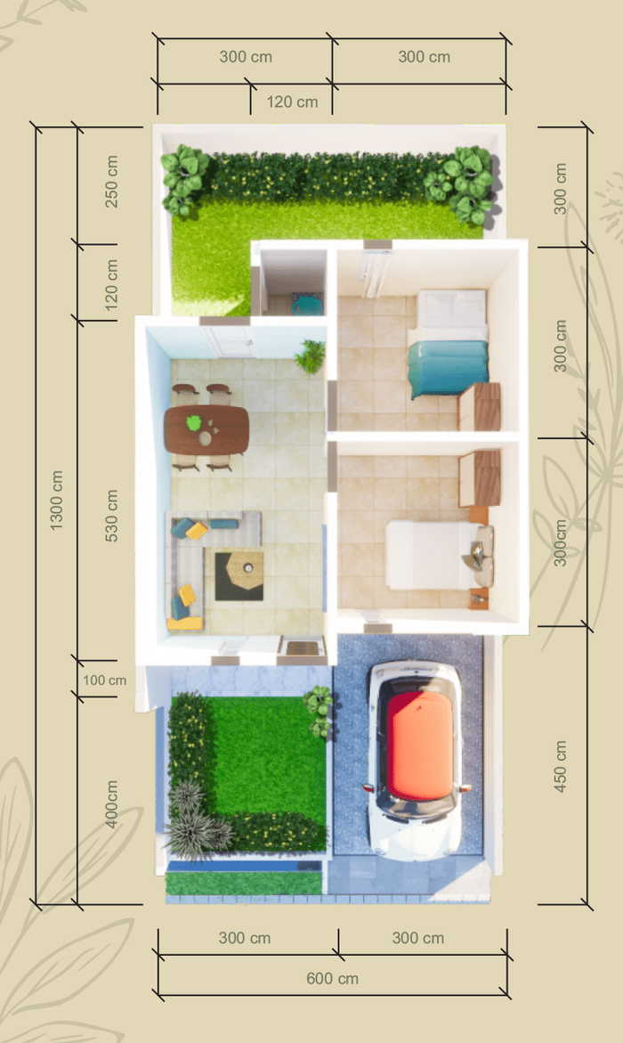 foto denah rumah tipe TAHAP 6 perumahan BINA RESIDENCE PERMAI TAHAP 6