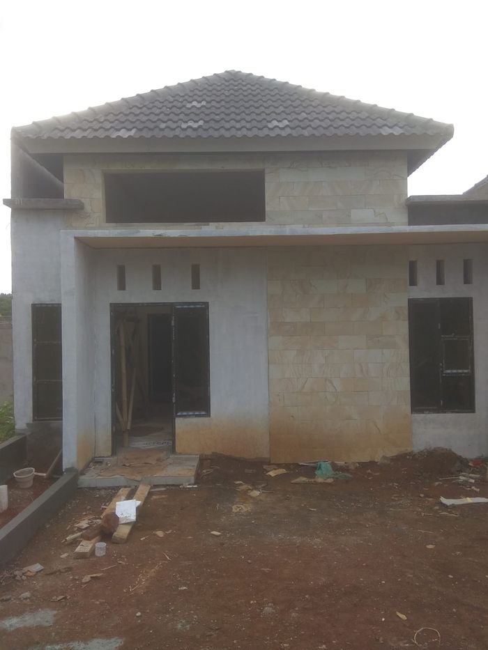 foto tampak rumah tipe Premium 40 perumahan Perumahan Gintung Pesona Asri