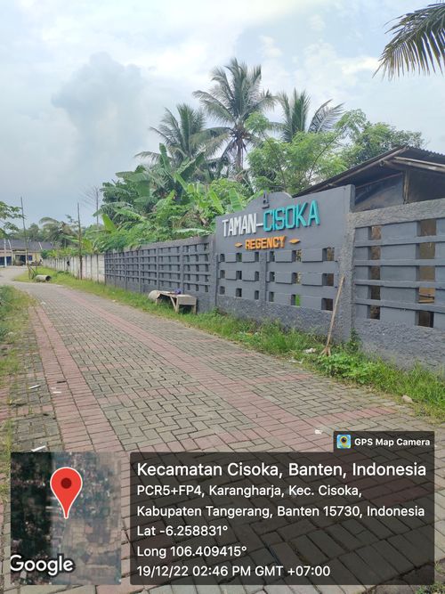 foto gerbang perumahan TAMAN CISOKA REGENCY TAHAP 2