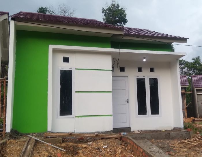 foto tampak rumah tipe 36 perumahan JAVANA GREEN VALLEY