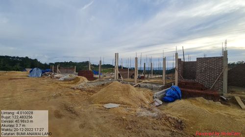 foto posisi tengah perumahan BUMI ANAWAI LAND