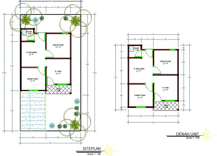 foto denah rumah tipe 36 perumahan BUMI ANAWAI LAND