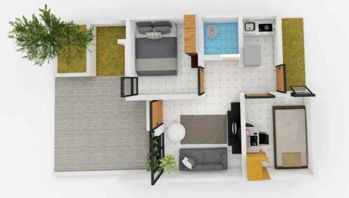 foto denah rumah tipe Subsididi perumahan Perumahan Green Wanakerta