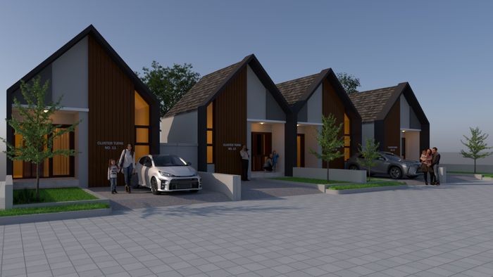 foto tampak rumah tipe 30/75 perumahan KEMALA SQUARE