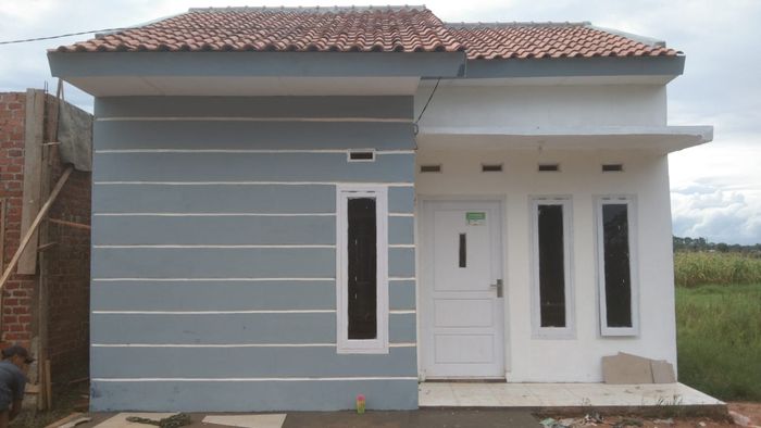 foto tampak rumah tipe Kinara perumahan Perumahan Negeri Canda 2