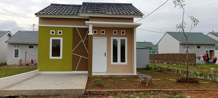 foto tampak rumah tipe 36 perumahan Bukit intan residence tahap 3
