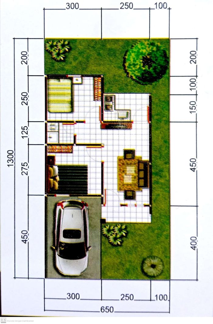 foto denah rumah tipe 36 perumahan Bukit intan residence tahap 3