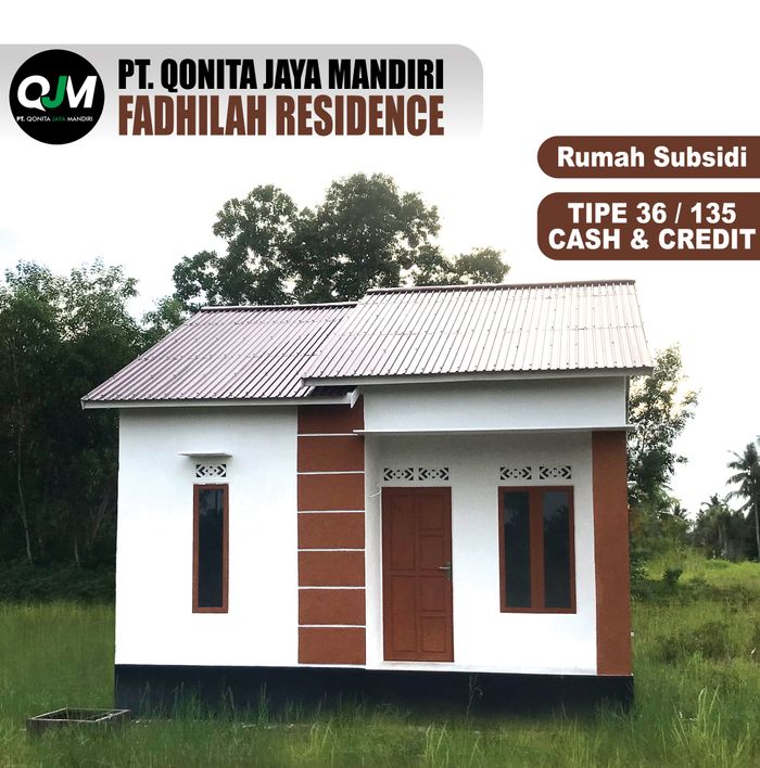foto tampak rumah tipe Cluster 36 perumahan FADHILAH RESIDENCE