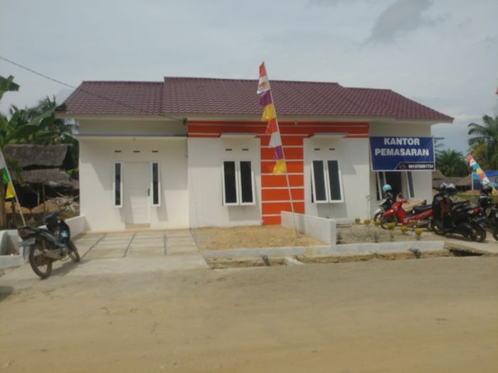 foto tampak rumah tipe 36 perumahan TAJ’MAHAL ABADI RESIDENCE