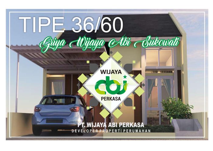 foto tampak rumah tipe 36 perumahan Griya Abi Sukowati