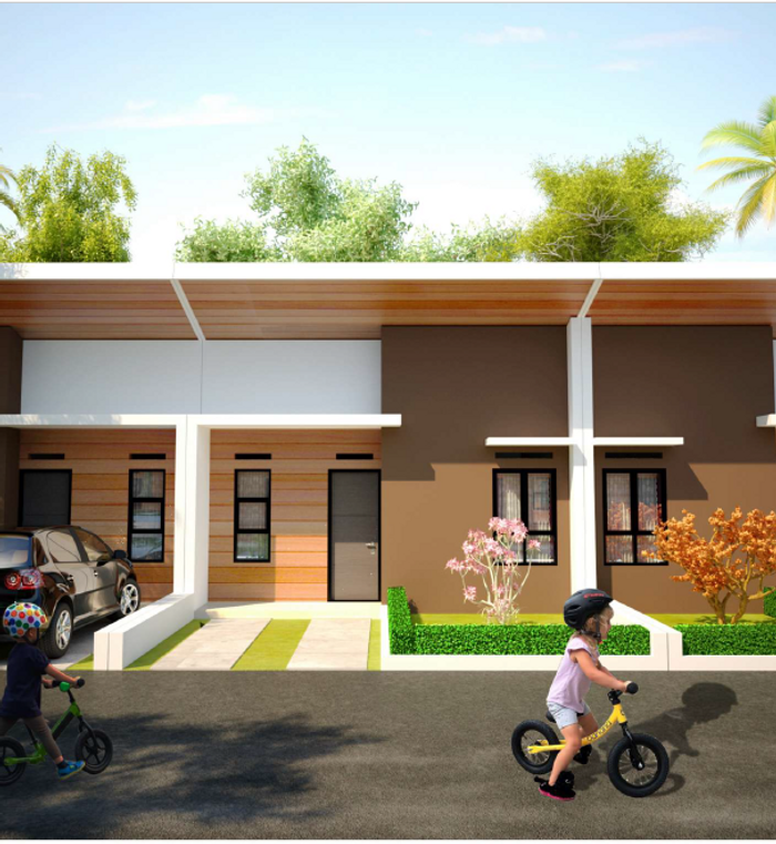foto tampak rumah tipe 30/60 perumahan VILLA BANYU