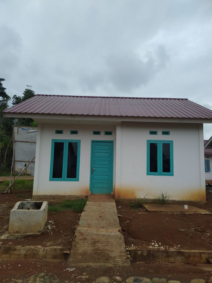 foto tampak rumah tipe 36 perumahan AIR TEMAM MADANI TAHAP II