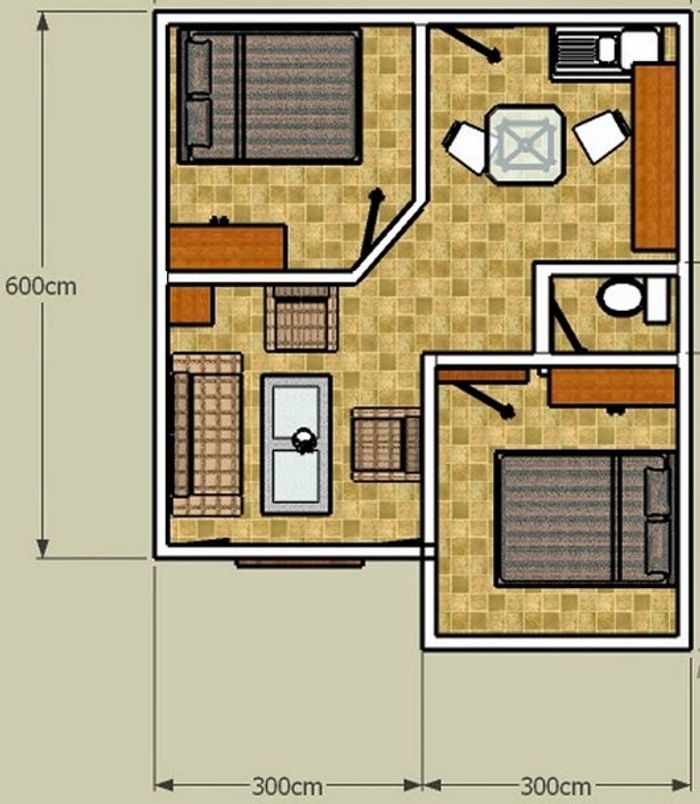 foto denah rumah tipe 36 perumahan AIR TEMAM MADANI TAHAP II